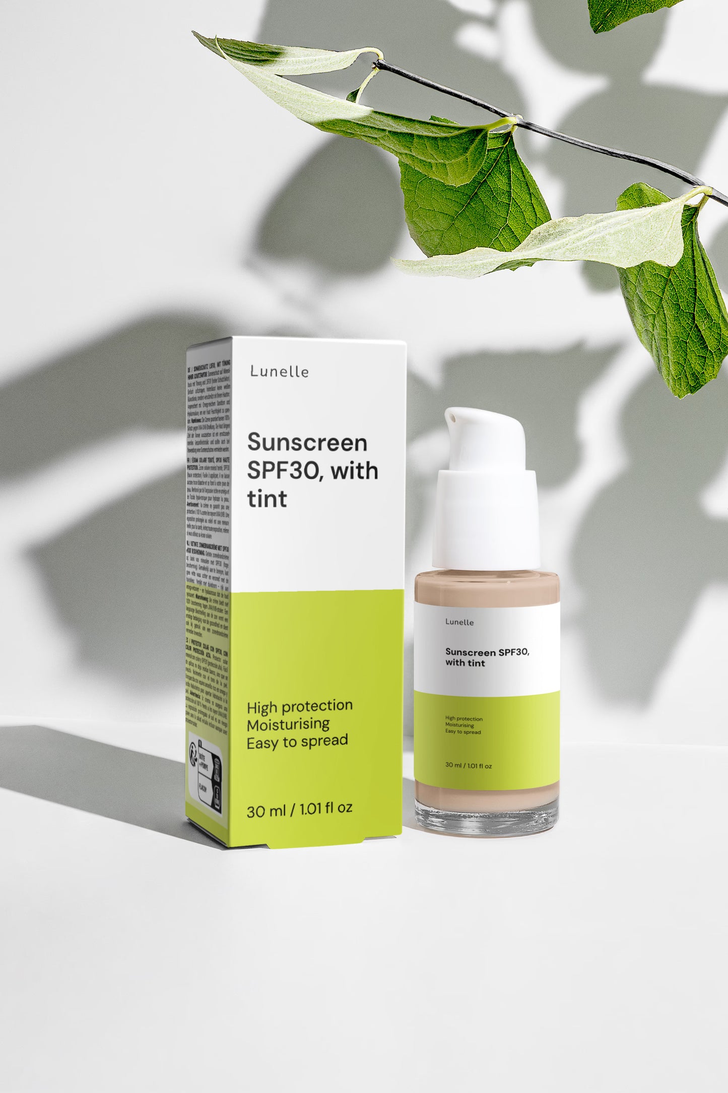 Sunscreen SPF30, with tint
