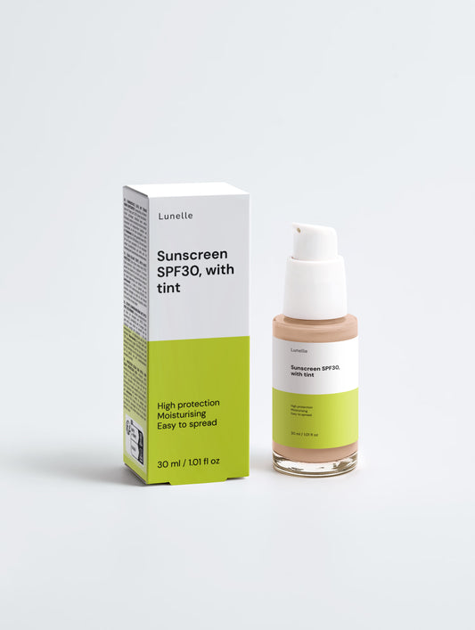 Sunscreen SPF30, with tint